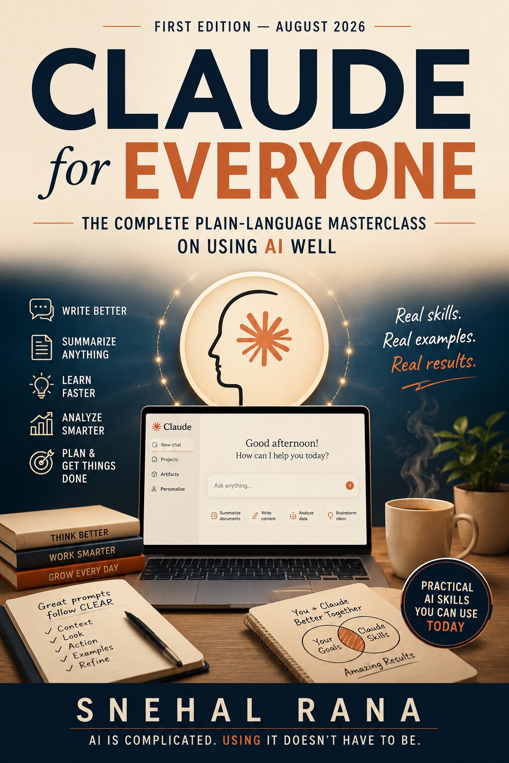 Book cover of Claude for Everyone by Snehal Rana