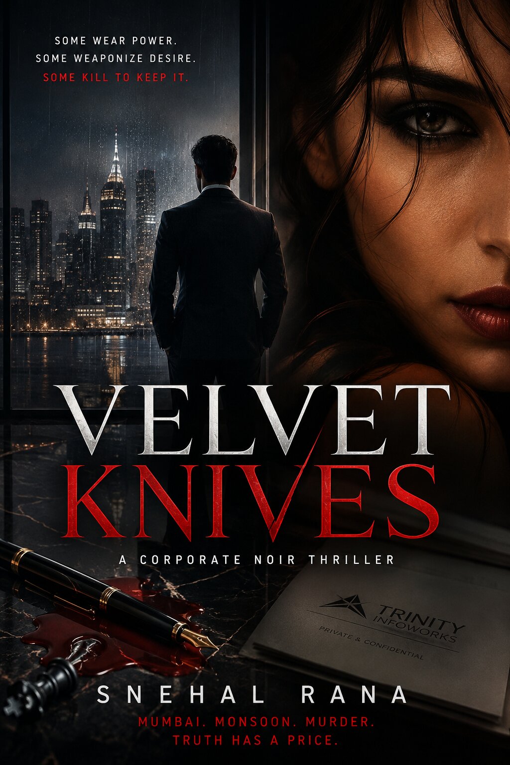 Book cover of Velvet Knives by Snehal Rana